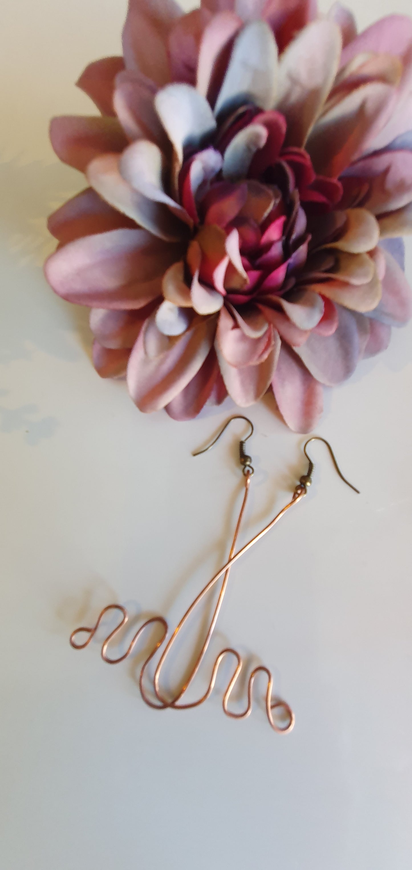 Mum Bespoke Copper Earrings