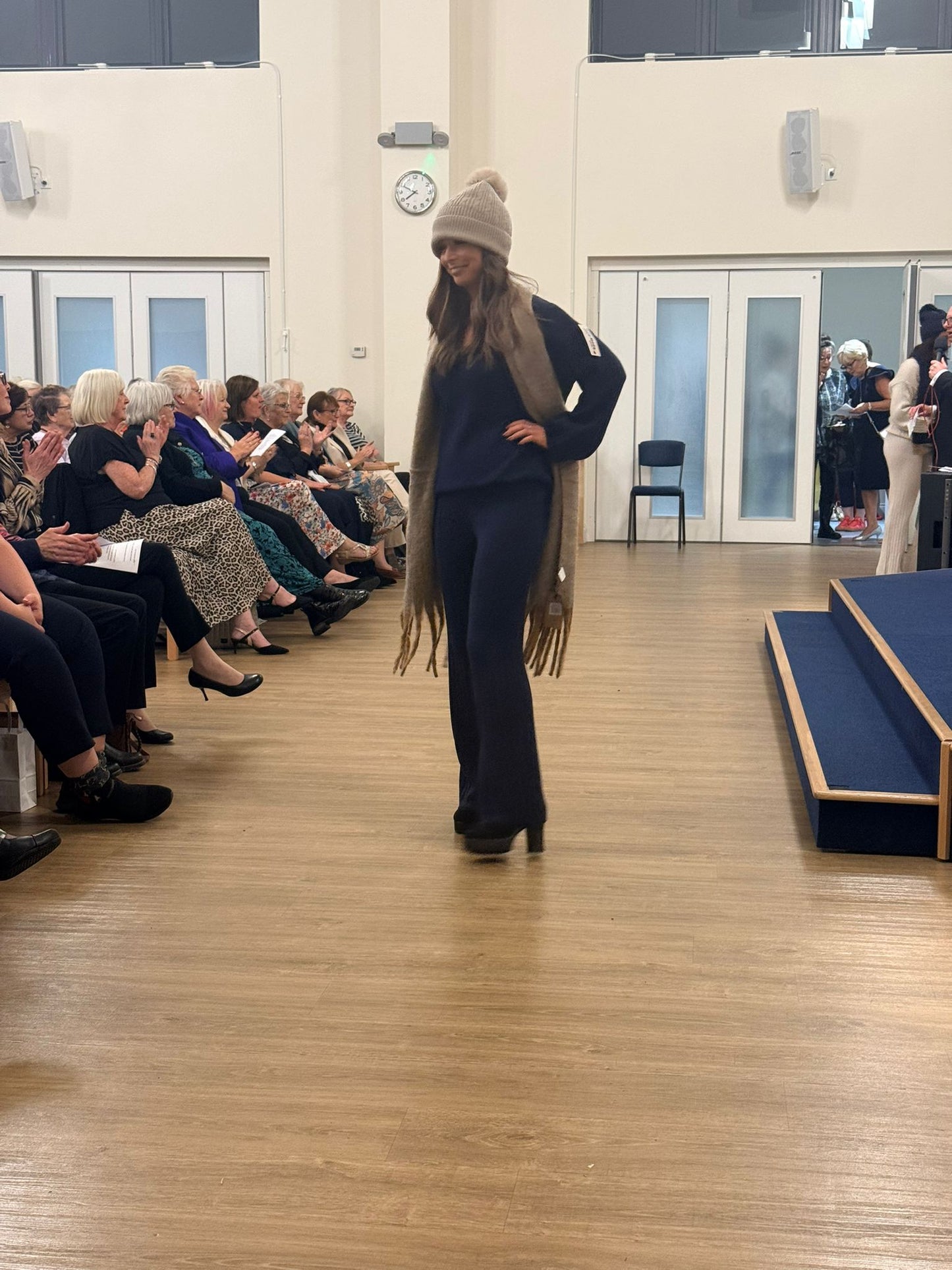 Knitted Coord Set in Navy
