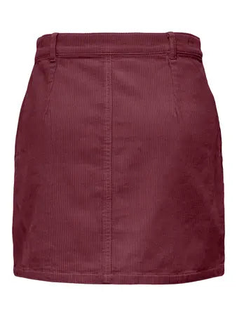JDY Corduroy Wine Skirt