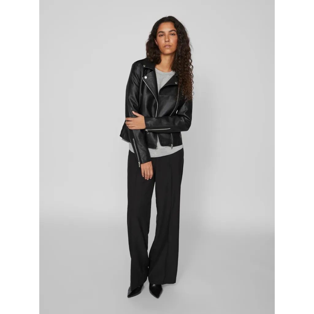 Vila faux leather jacket new arrivals