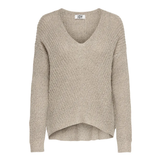 JDY Megan Pullover Knit Jumper | Stone
