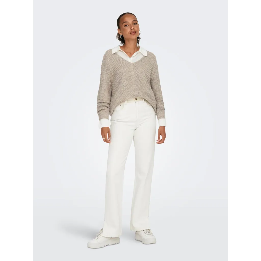 JDY Megan Pullover Knit Jumper | Stone
