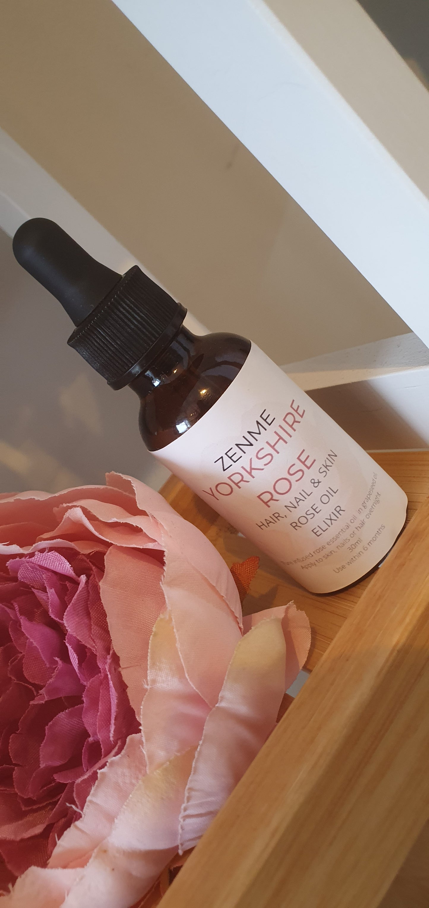 Yorkshire Rose Oil Elixir Dropper Bottle