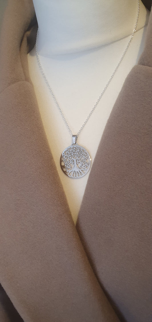 Tree of Life Pendant | Silver Plated |Standard Length