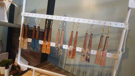 Wooden Earrings Various colours