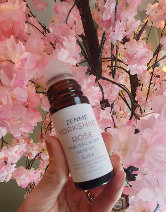 Yorkshire Rose Massage Roller Skin Elixir for skin, hand & nails 35ml