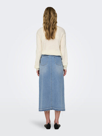 JDY Light Denim Maxi Skirt