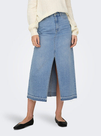 JDY Light Denim Maxi Skirt