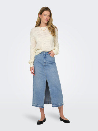 JDY Light Denim Maxi Skirt
