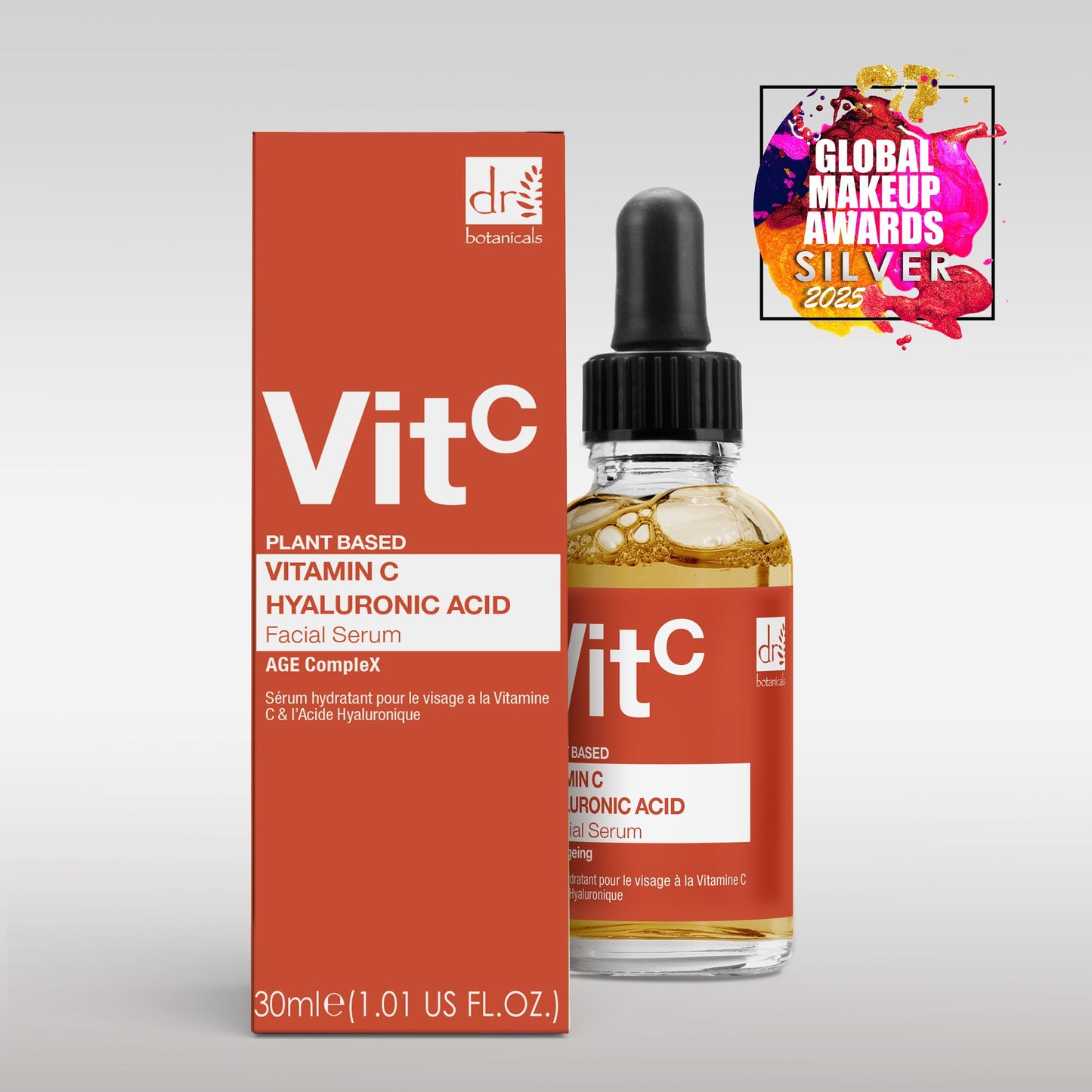 Vitamin C 5% & Hyaluronic Acid 2% Hydrating Facial Serum 30ml