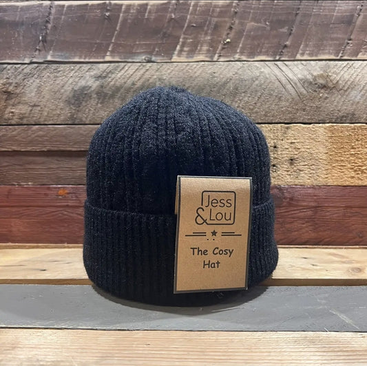 Men's Black Cosy Beanie