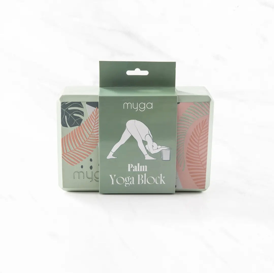 Palm Leaf Yoga Block by MYGO