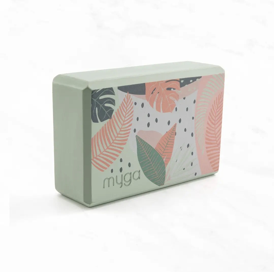 Palm Leaf Yoga Block by MYGO
