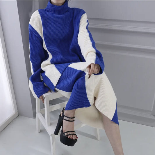 Luxury Maria Co ord knitted skirt & top 50% cashmere