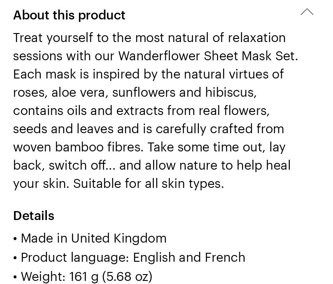 Revitalising Face, Hand & Foot Sheet Mask Set