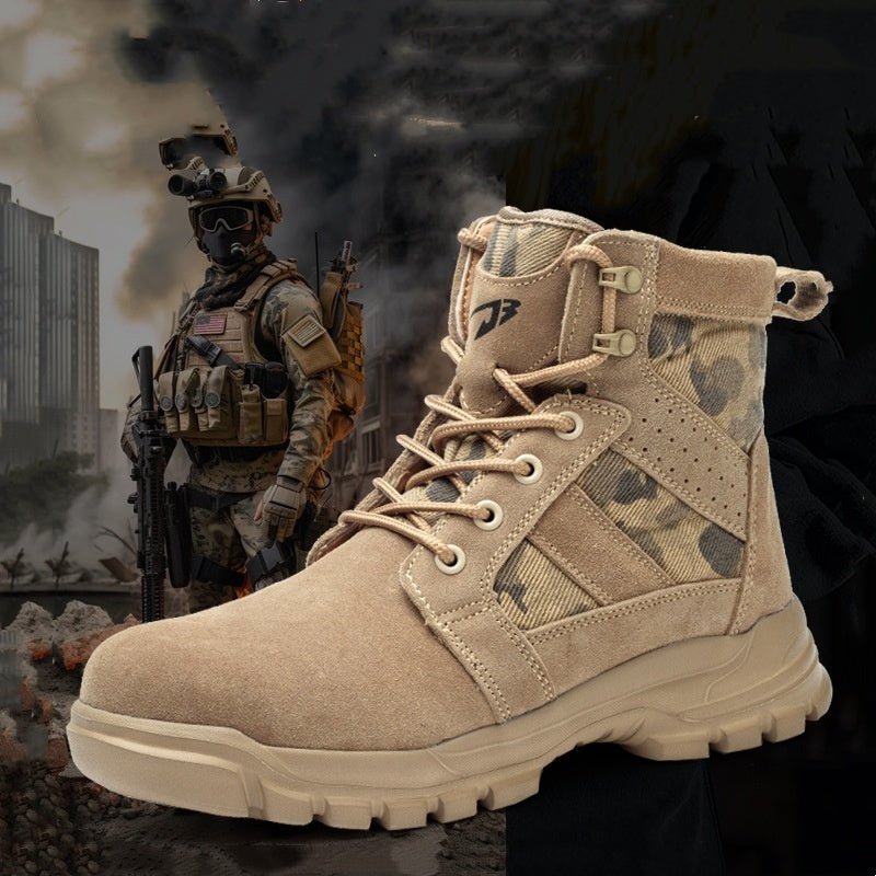 Combat Boots Male High Ankle Safety Shoes