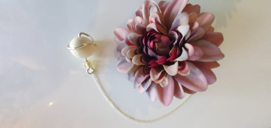 Bespoke Silver Stone Sphere Necklace