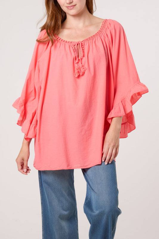 Cotton Smock Top