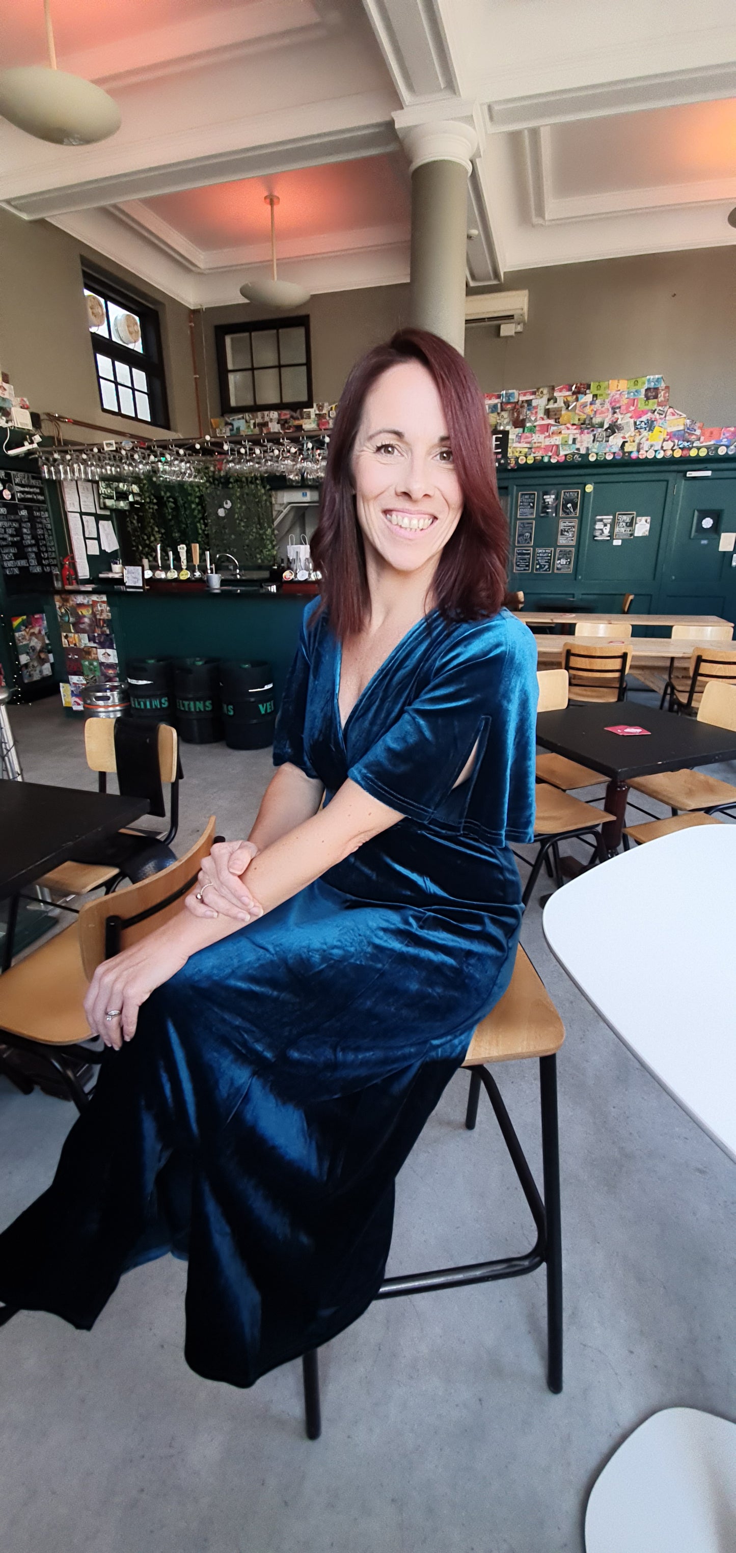 Velvet Teal Dress