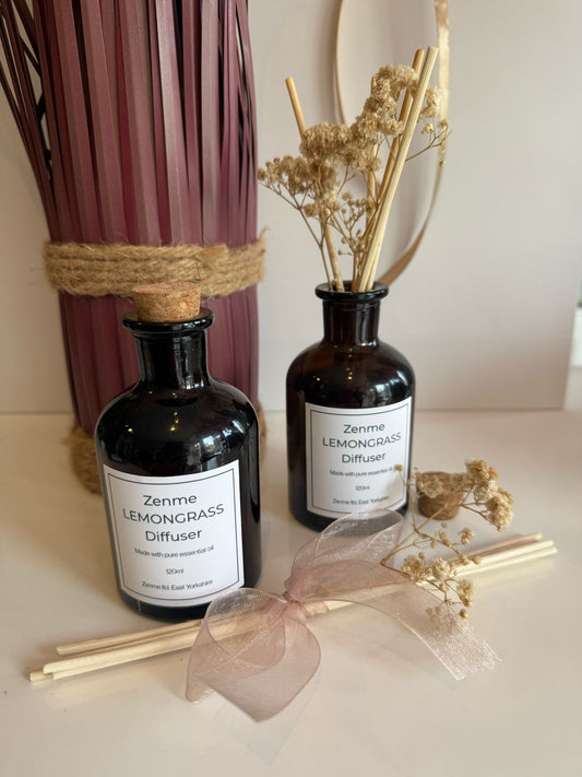 Zenme Lemongrass Reed Diffuser with Essential Oil