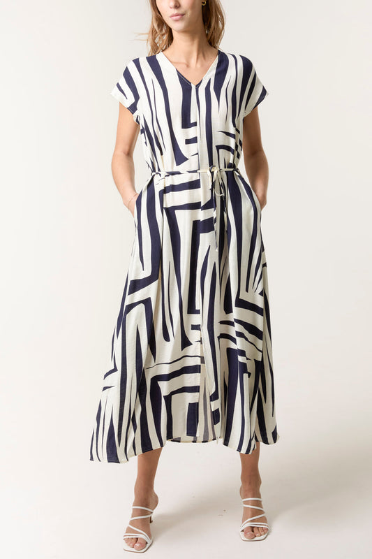 Navy Maria Dress