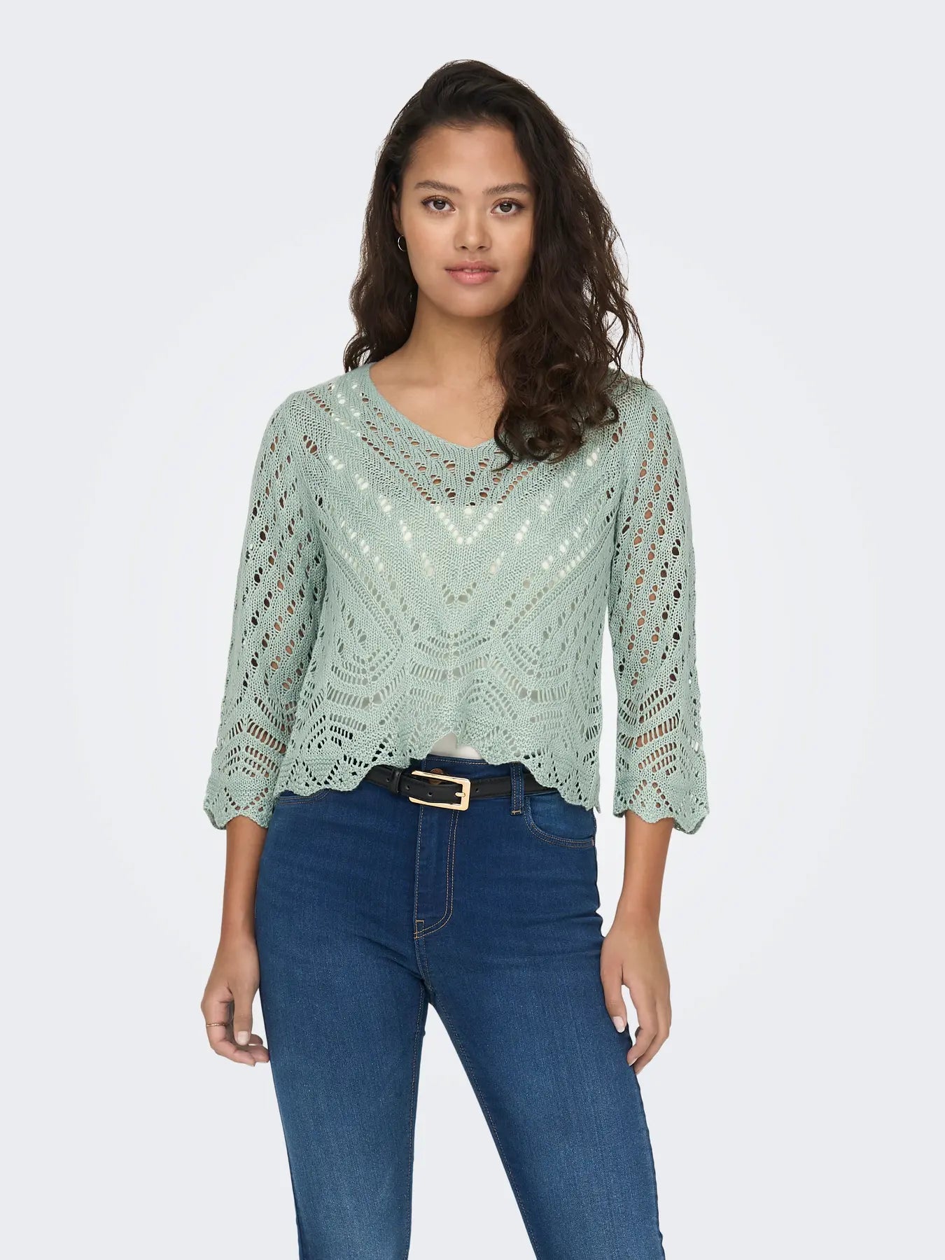 JDY MINT Crochet Top