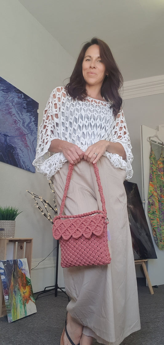 Macrame handbag