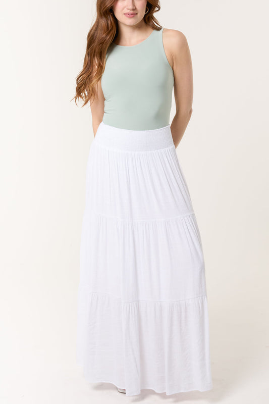 Maxi White Skirt
