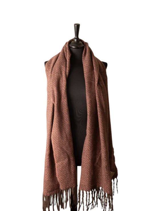 Crimson & Cappuccino Scarf