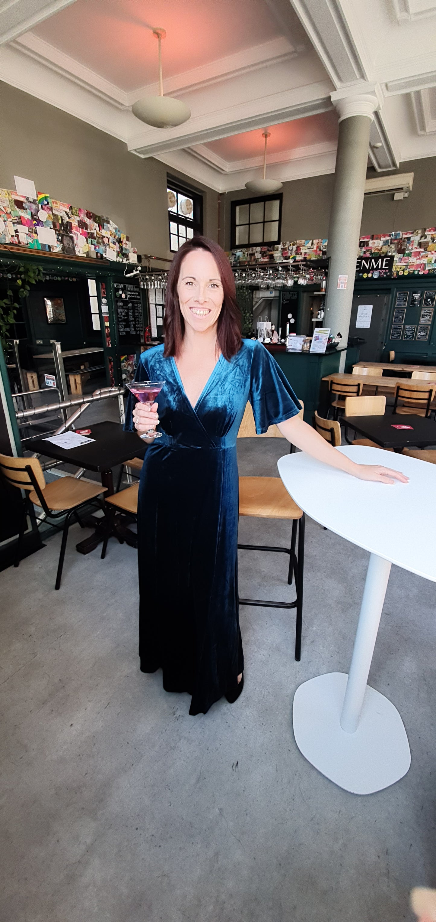Velvet Teal Dress