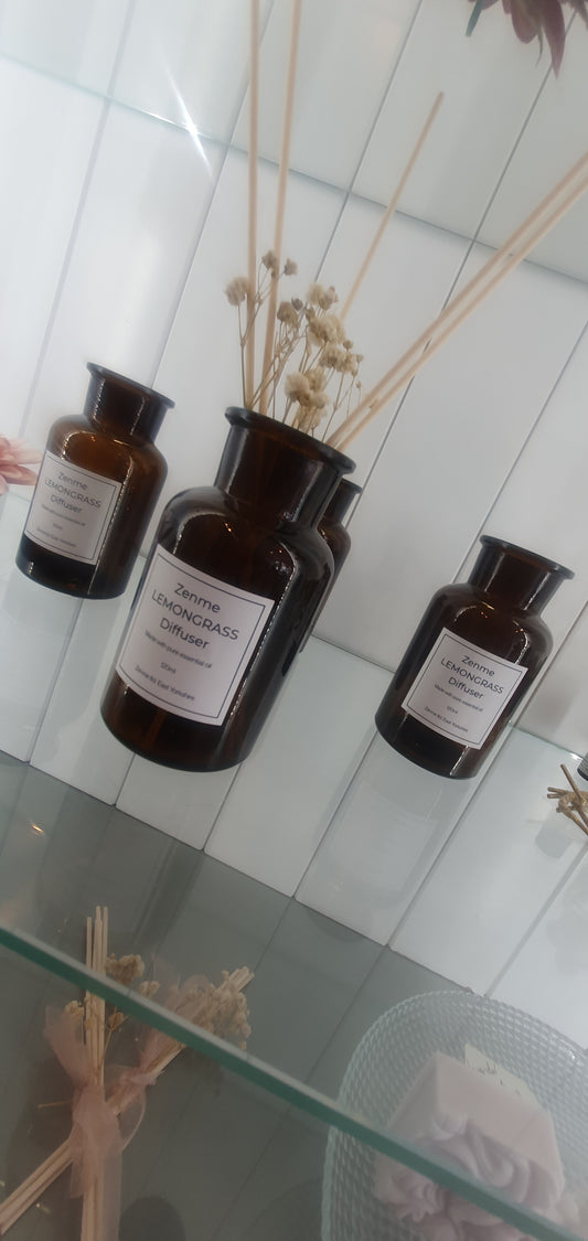 Zenme Lemongrass Reed Diffuser with Essential Oil