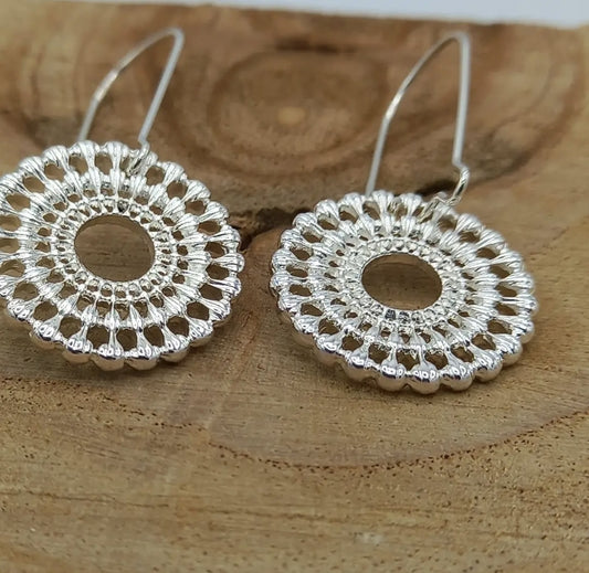 Filigree Circle Earrings