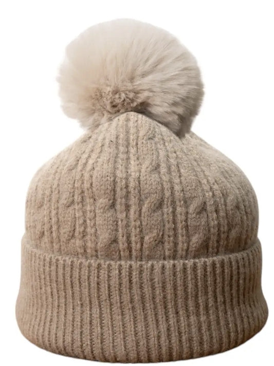 Oatmeal Cableknit Hat