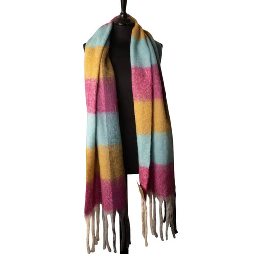 Vibrant Luxury Winter Scarf
