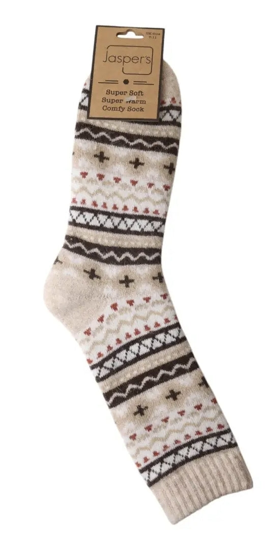Nordic Cream Winter Socks