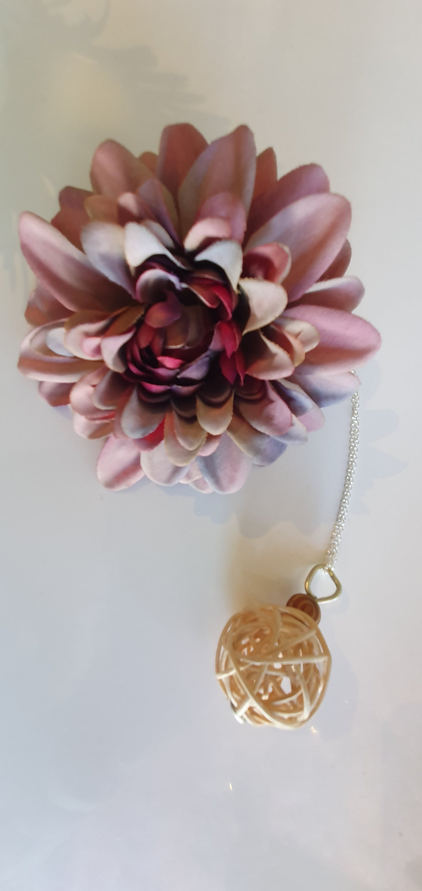 Wooden Silver Pendant