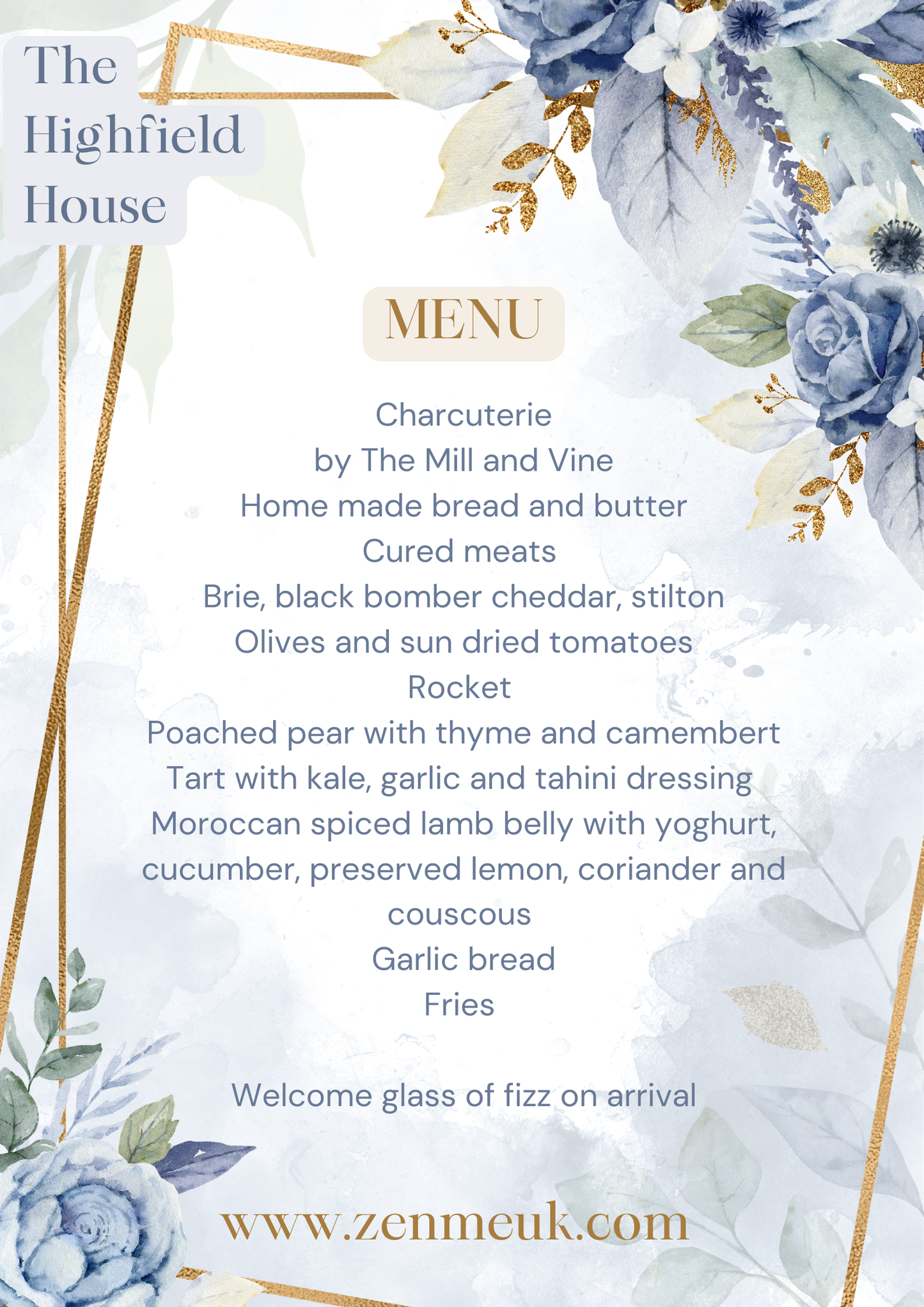 Dine in Style @ The Highfield House.  Sat Nov 15th 5pm