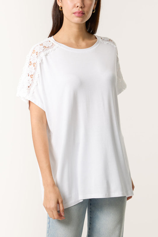 Crochet Detail Tee