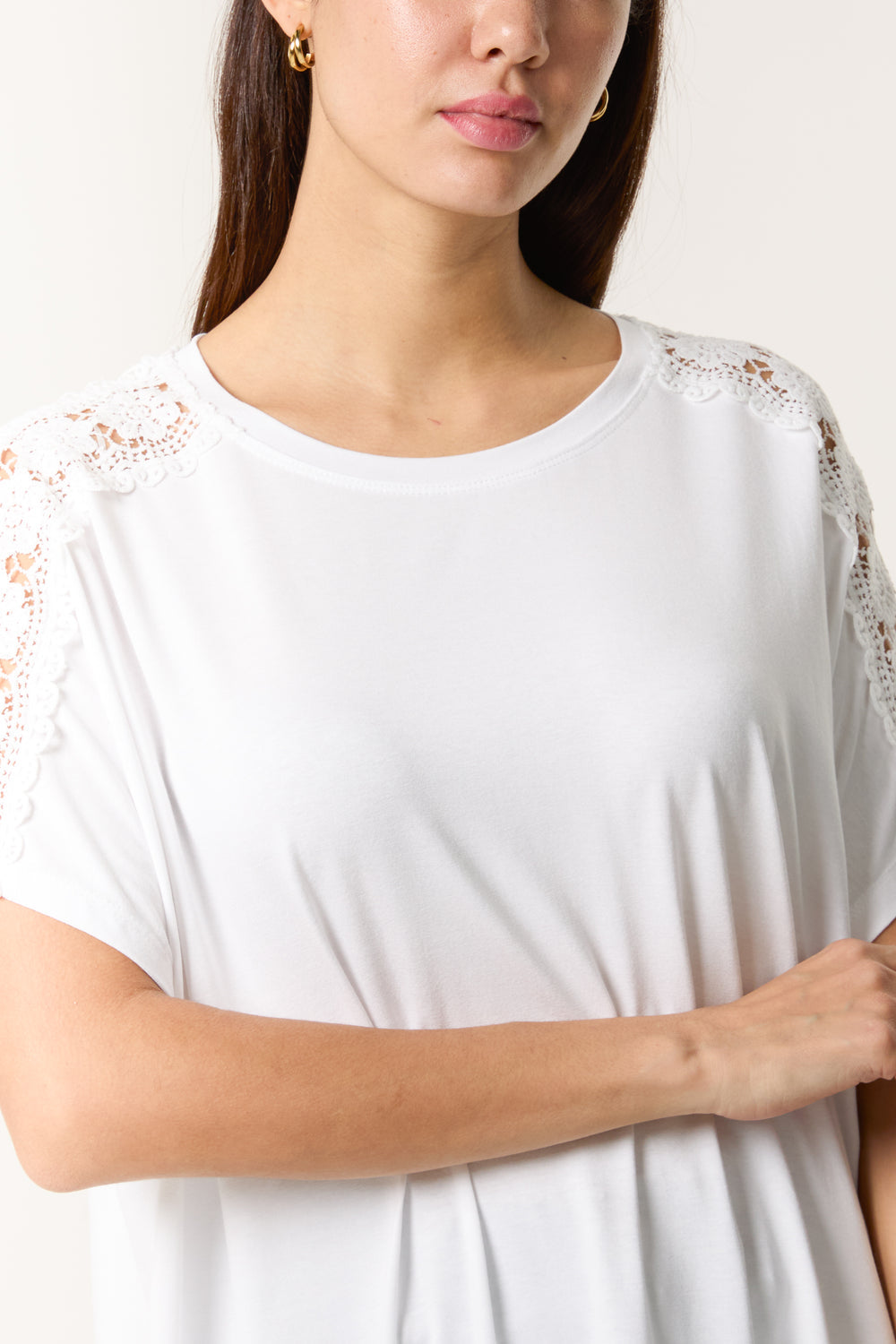 Crochet Detail Tee