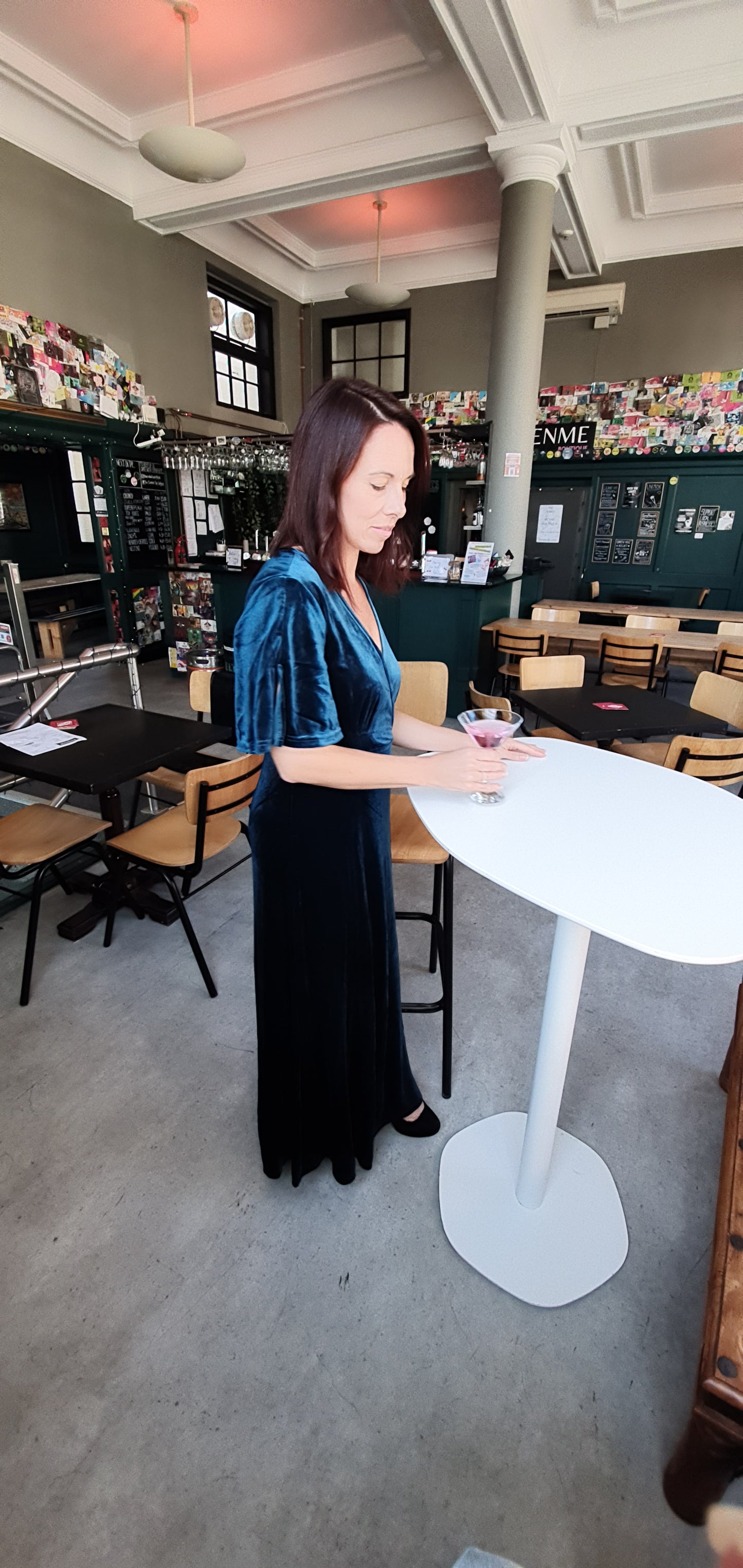 Velvet Teal Dress
