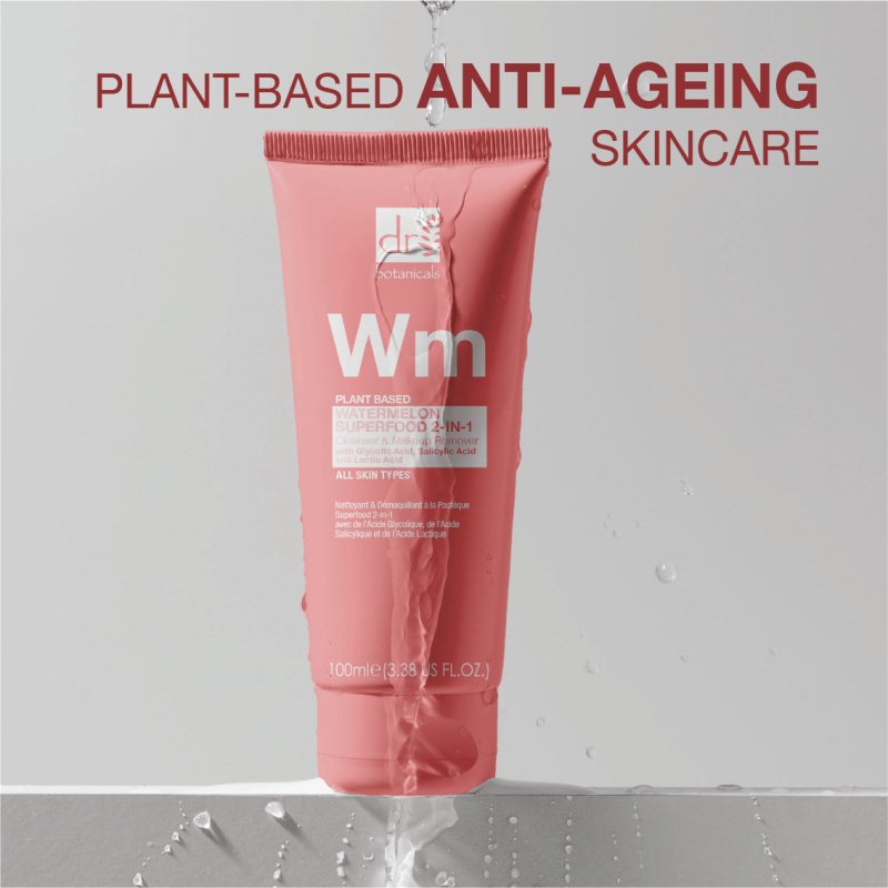 Watermelon Superfood 2-in-1 Cleanser & Makeup Remover with Glycolic Acid, Salicylic Acid and Lactic Acid 100ml
